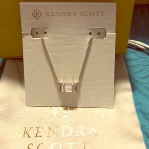 Kendra Scott Pattie Silver Necklace In Slate